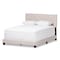 Baxton Studio Hampton Modern Light Beige Upholstered King Size Bed 136-7450 - alternate 1